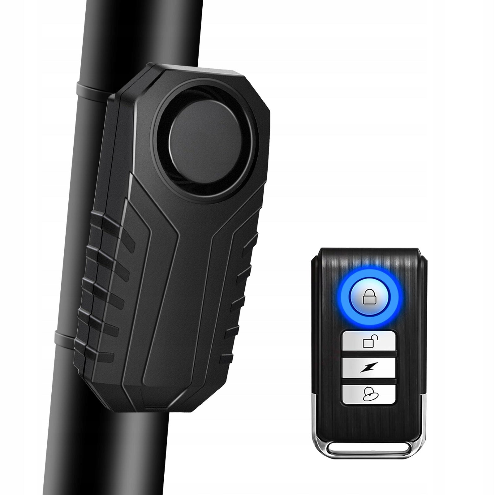 113dB Anti-Theft Bike Alarm Waterproof Remote Control Vibration Sensor SOS