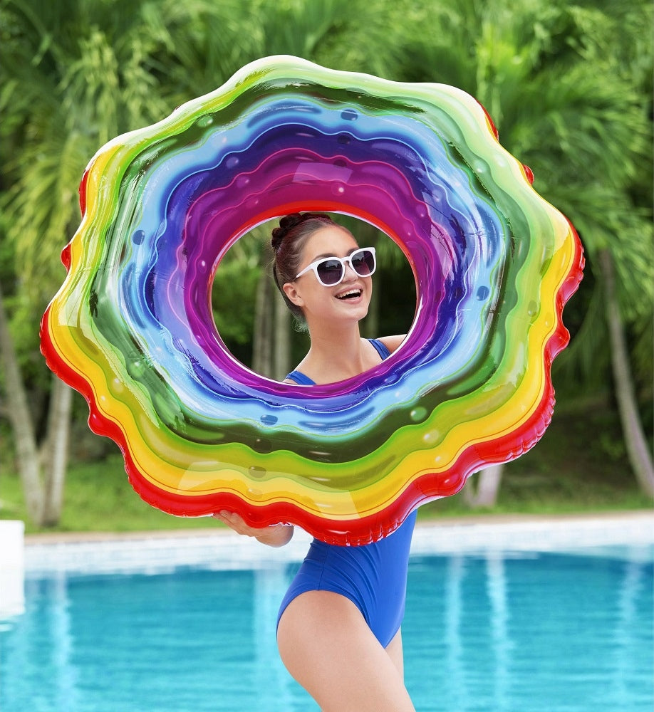 115cm INFLATABLE SWIMMING WHEEL BESTWAY 36163 Product weight with unit packaging 1 kg