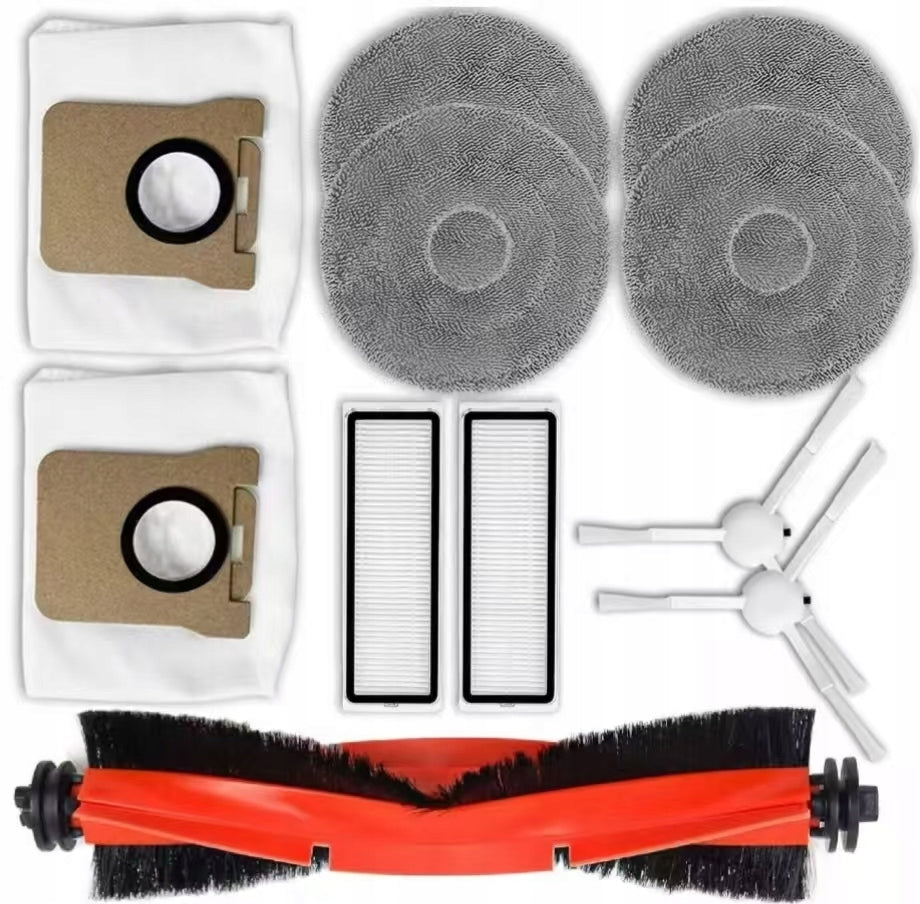 11x SET FOR Xiaomi Mi Robot Vacuum X10+ X20+ FILTERS BRUSHES MOPS BAGS