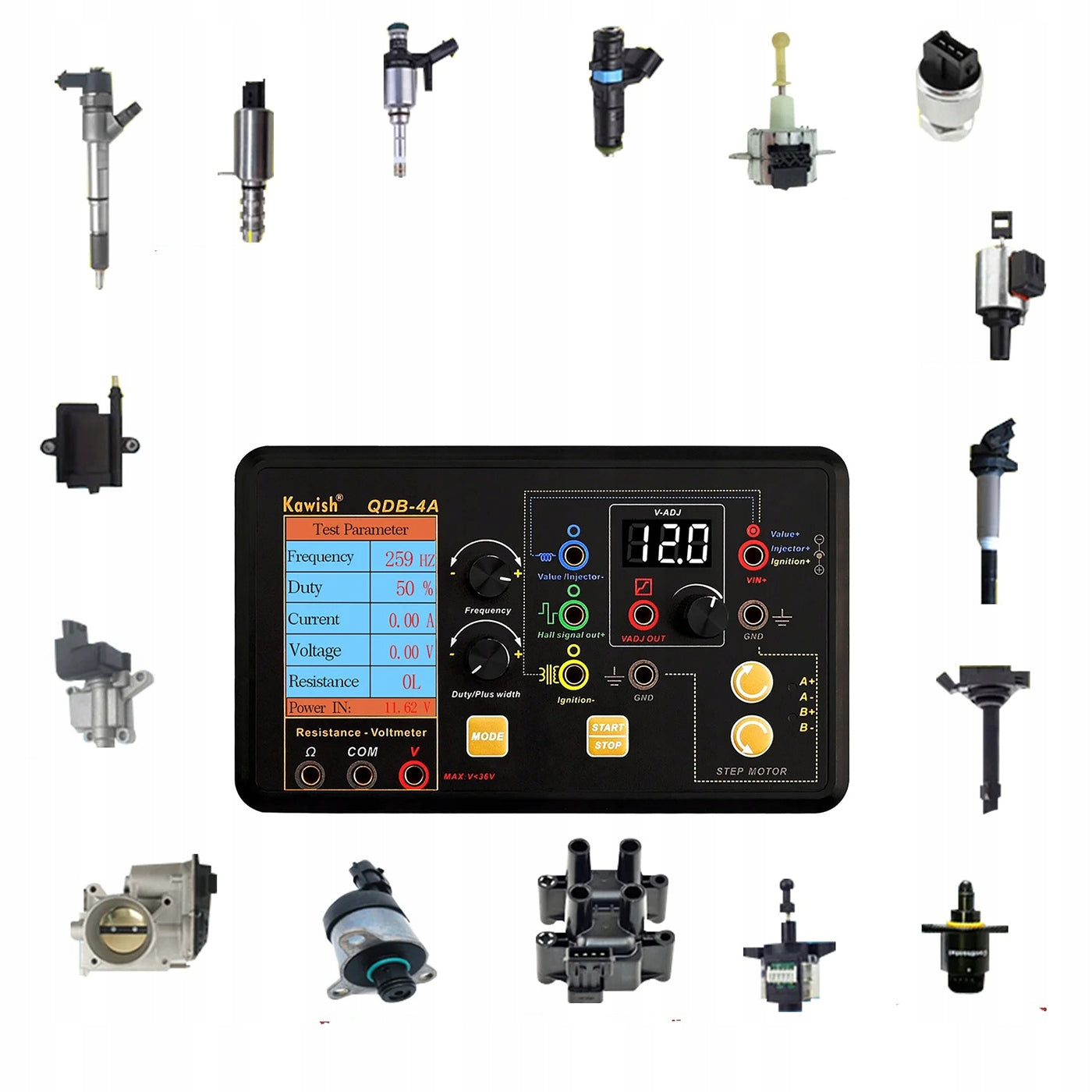12-24V Stepper Motor Valve Injector Coil Driver Tester Brand no brand
