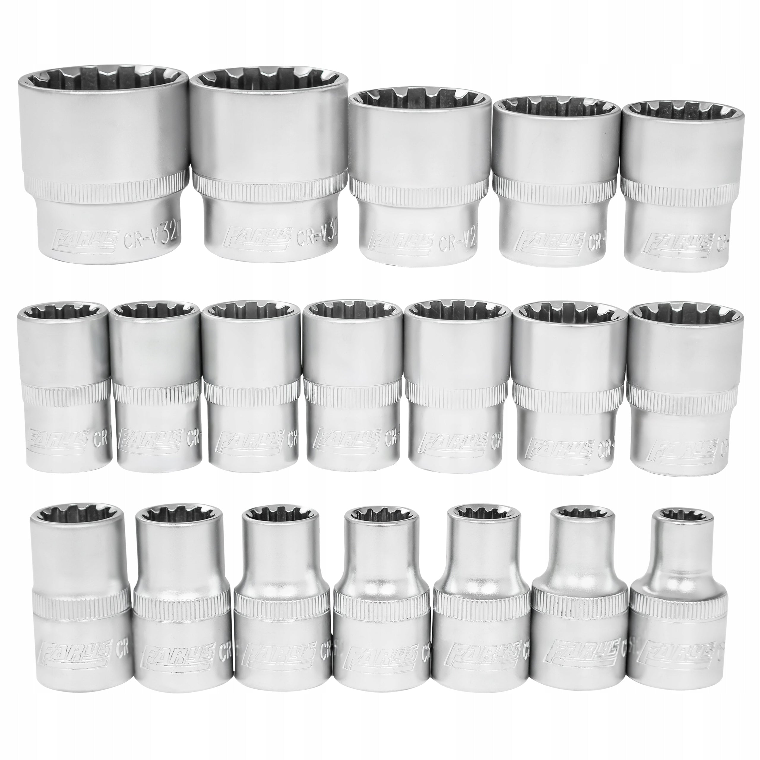 12-ANGLE SOCKETS VARIO PLUS 1/2 19el 8 – 32mm CR-V UNIVERSAL FARYS Manufacturer code FR2066