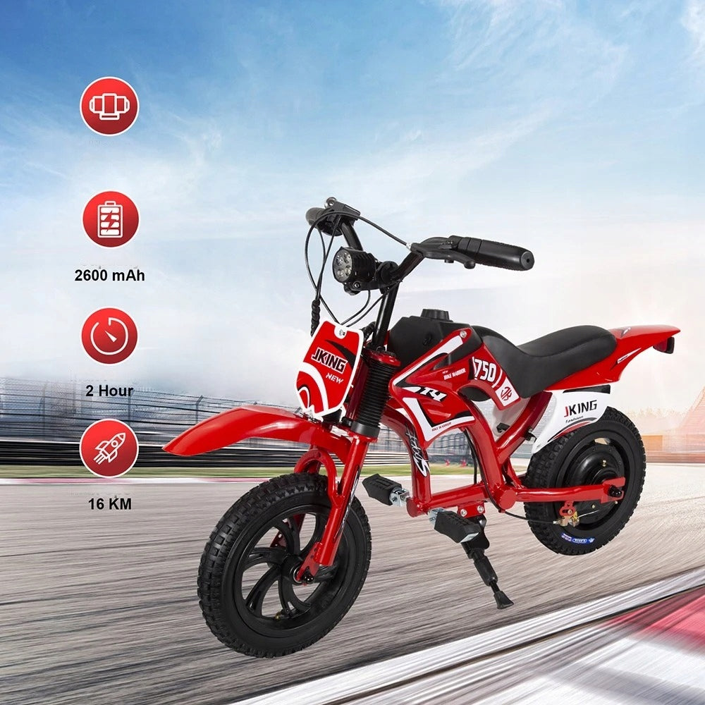 12'' JKING C6 Children's Electric Motorcycle Safe 200W 25.2V 2600mAh Manufacturer code 9331194777364