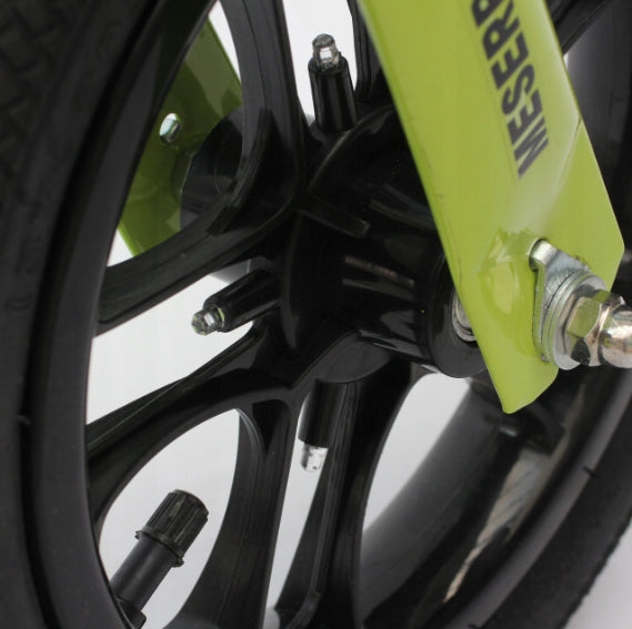 12" LIME LED balance bike – perfect for your little one Brake none