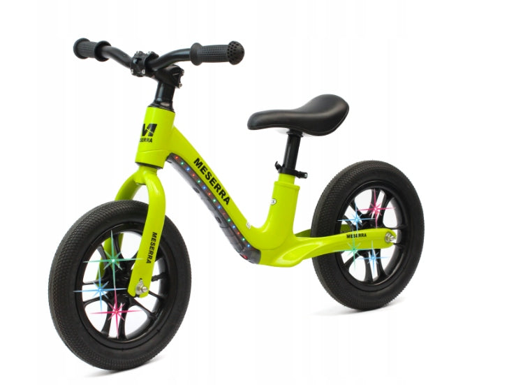 12" LIME LED balance bike – perfect for your little one