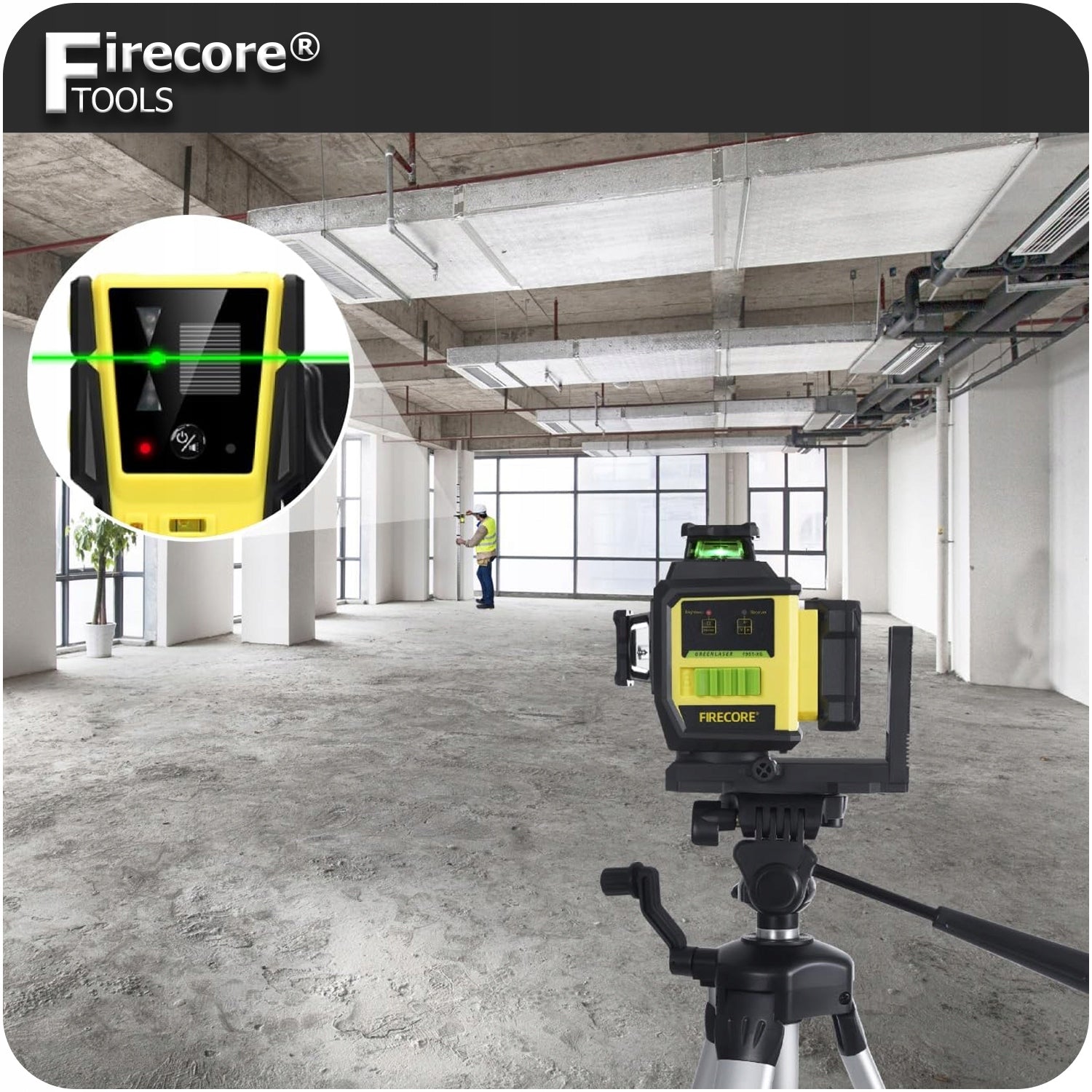 12 LINES LASER LEVEL 3D MAGNETIC CROSS LASER F95T-XG FIRECORE Maximum working range 30 m