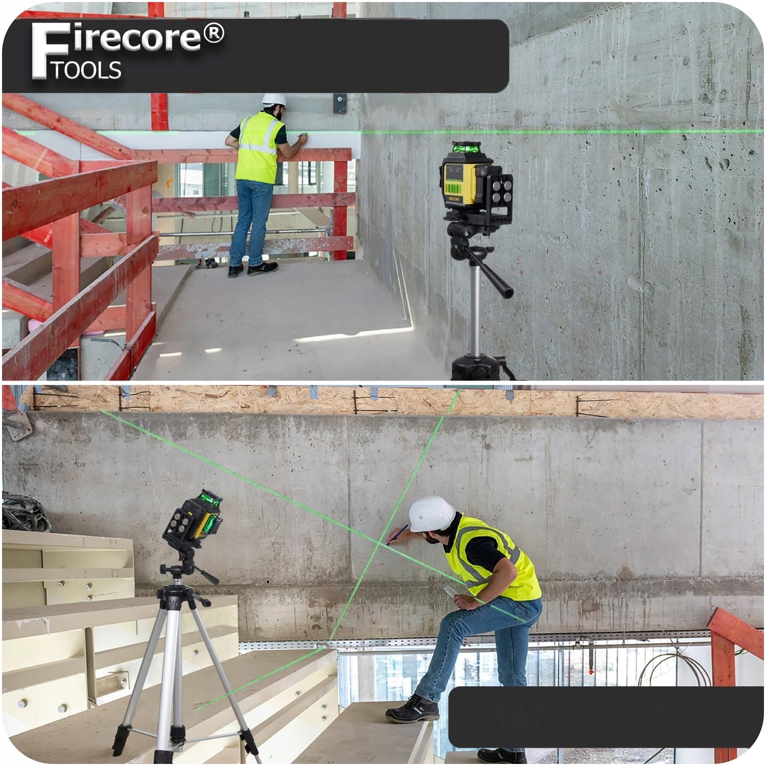 12 LINES LASER LEVEL 3D MAGNETIC CROSS LASER F95T-XG FIRECORE Model F95T-XG