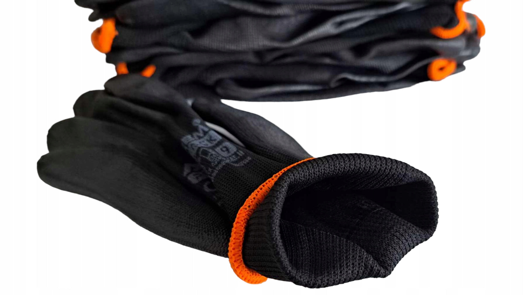 12 PAIRS Work Gloves Black Polyurethane Coated Gloves r.9-L Medical device no