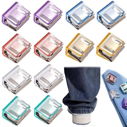12 PIECES PANTS LEG FASTENING CLIPS TO PREVENT WIPES Brand no brand