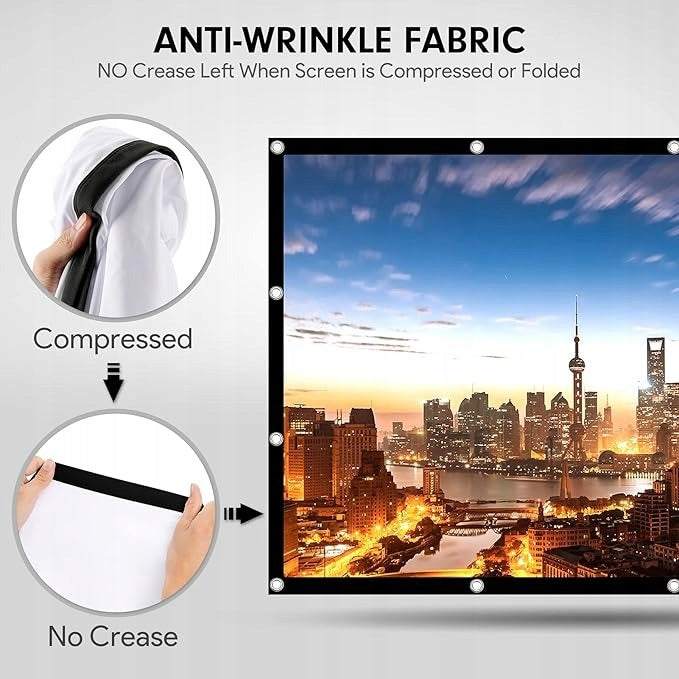 120" Projection Screen, 16:9 4K HD Folding Projection Screen Packaging status original