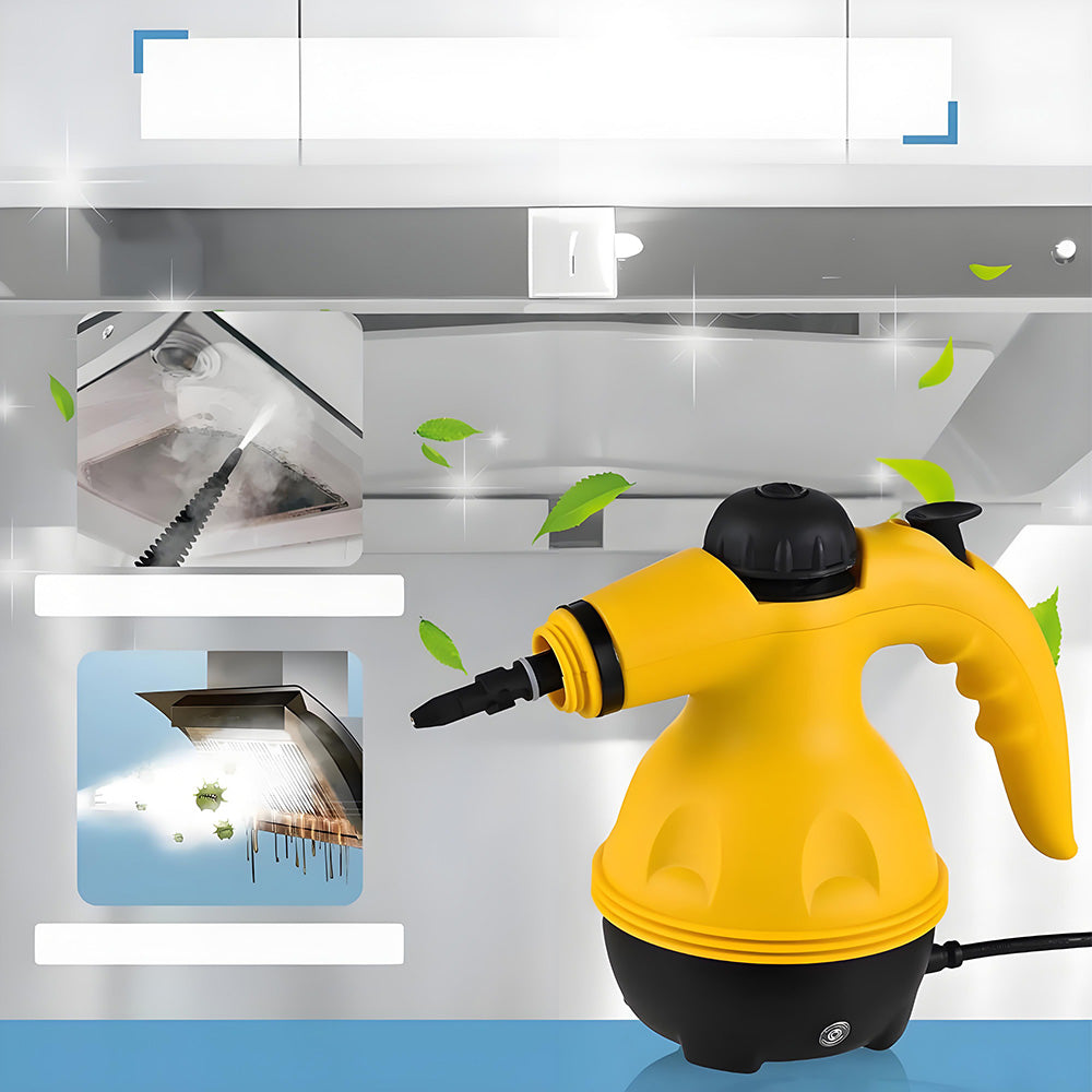 1200W STEAM CLEANER VACUUM CLEANER High Pressure FOR CLEANING KITCHEN FLOOR Dominant color yellow/gold