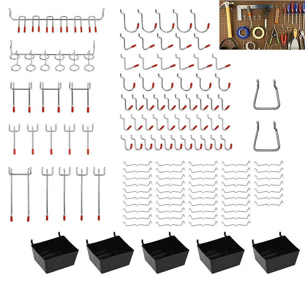 122pcs Metal Pegboard Hook Set