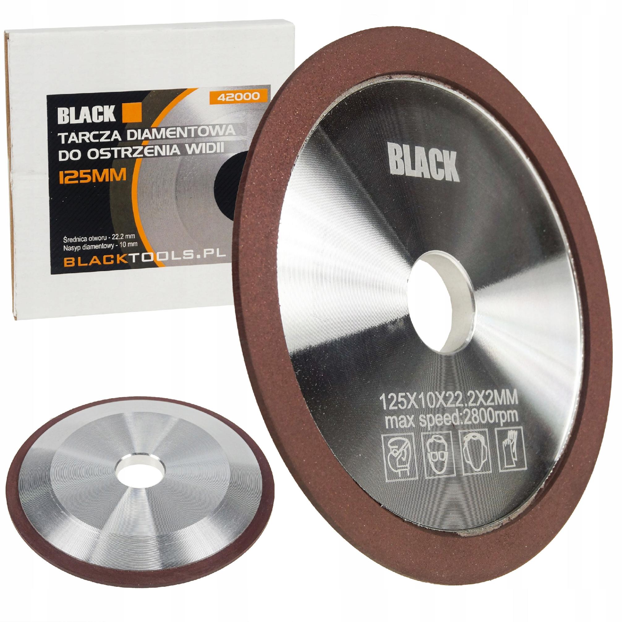 125 mm DIAMOND DISC FOR SHARPENING WIDII 22.2mm BLACK PROMO