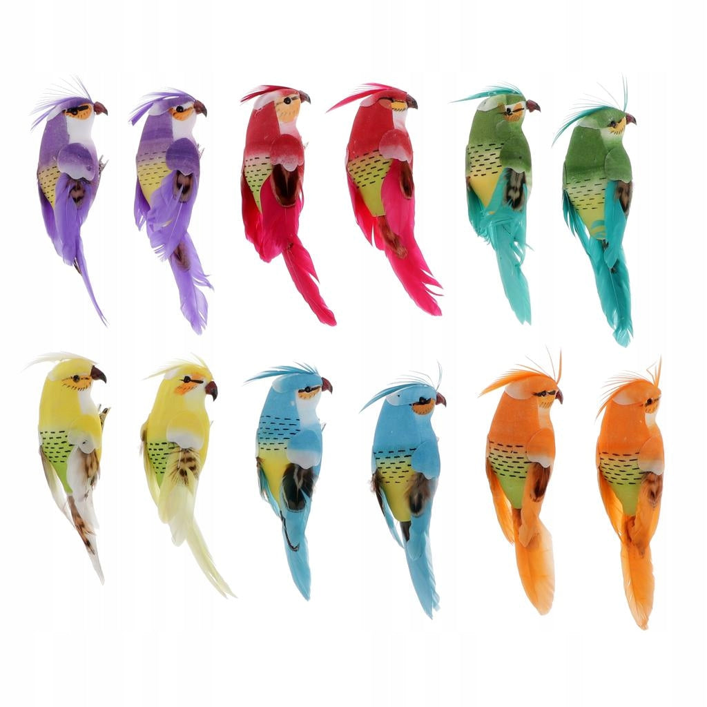 12Pcs Artificial Simulation Foam Bird Wedding Party Decor with Clip Manufacturer code 04560027058