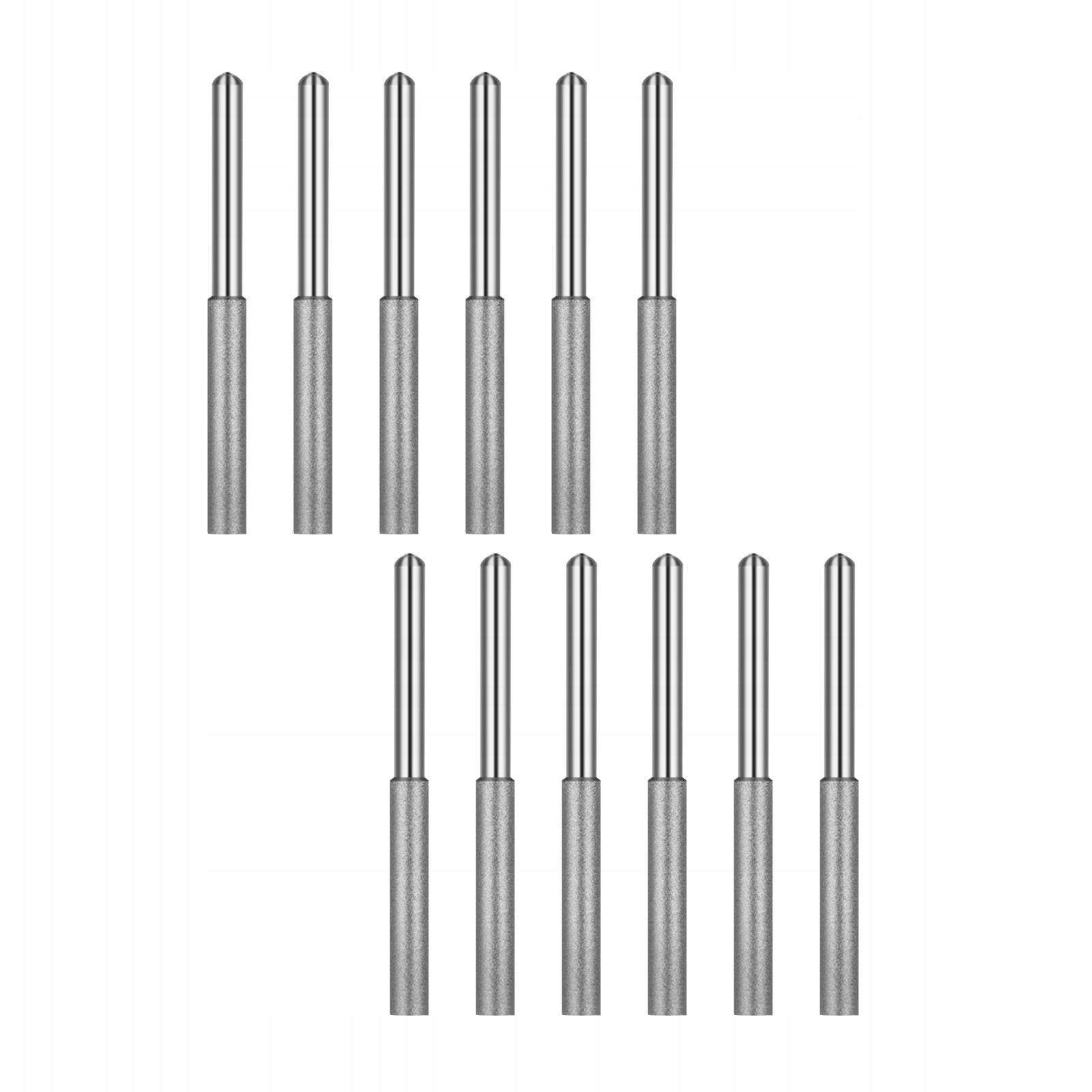 12Pcs Diamond Chainsaw Sharpener Chainsaw Sharpening Kit Silver 4mm EAN (GTIN) 0793291029781