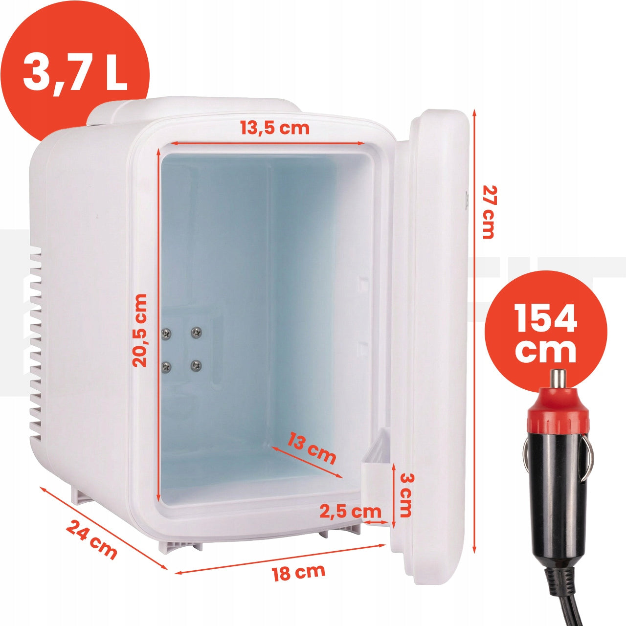 12V 230V 4L CAR TOURIST REFRIGERATOR WITH HEATING AND COOLING FUNCTION Packaging status original