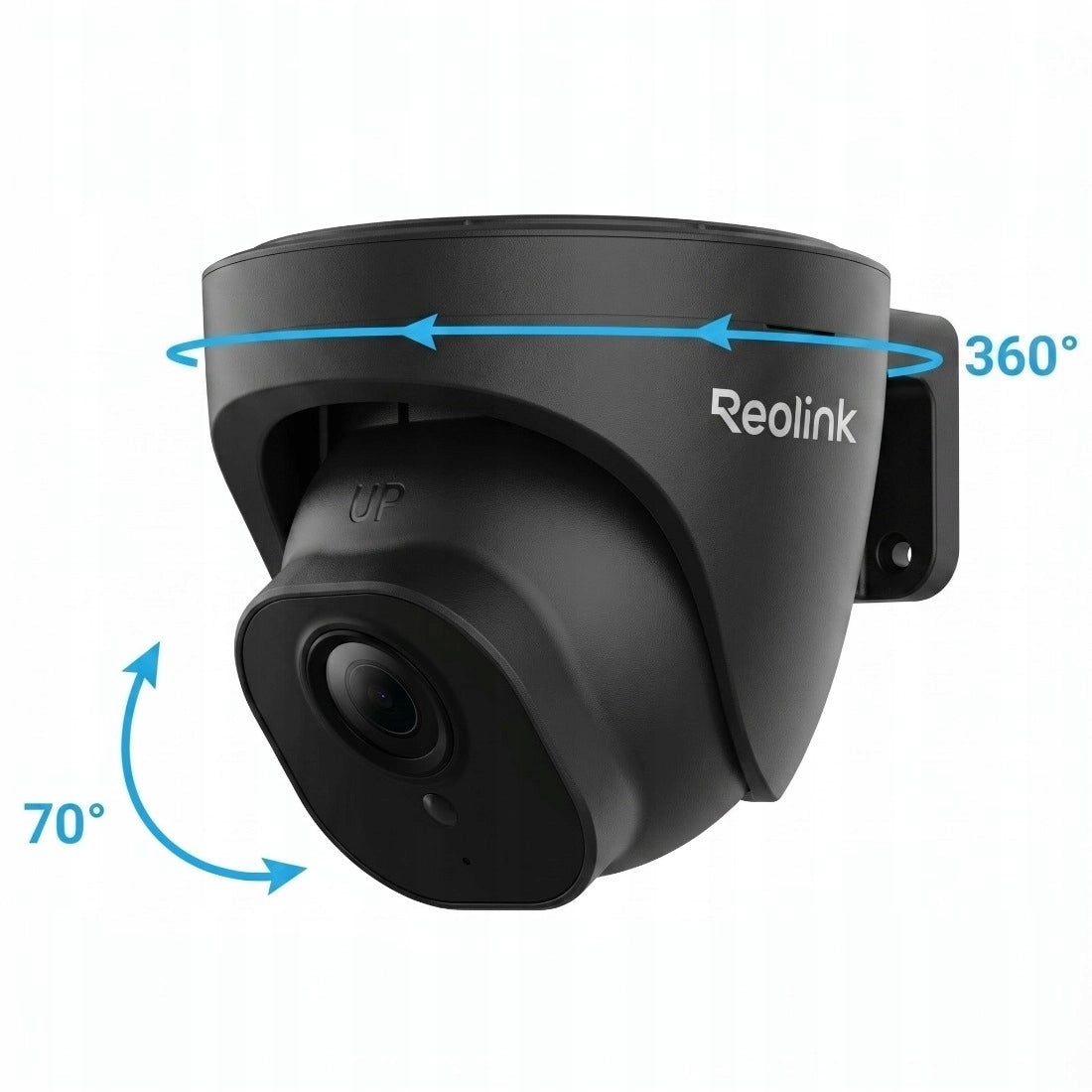 12V IP Outdoor PoE Dome Camera 4K Ultra HD Adjustable Black Reolink Manufacturer code RE_RLC820A_B