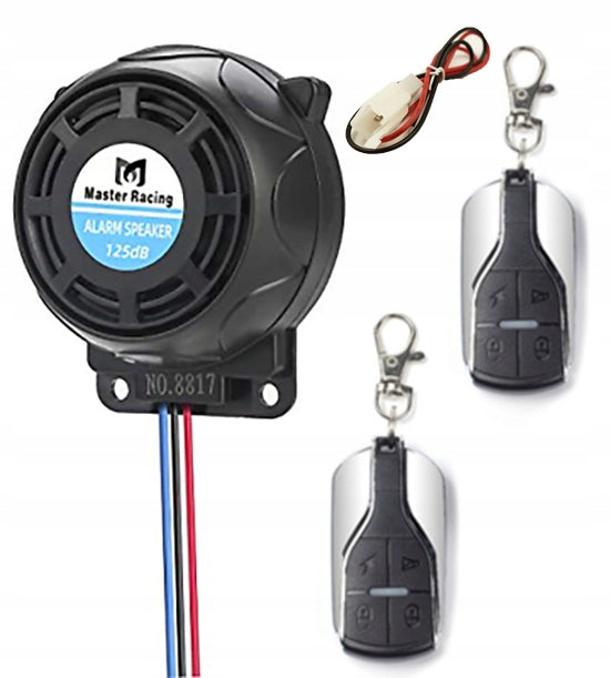 12V Motorcycle Alarm System with 2 Remotes, Anti-Theft Security