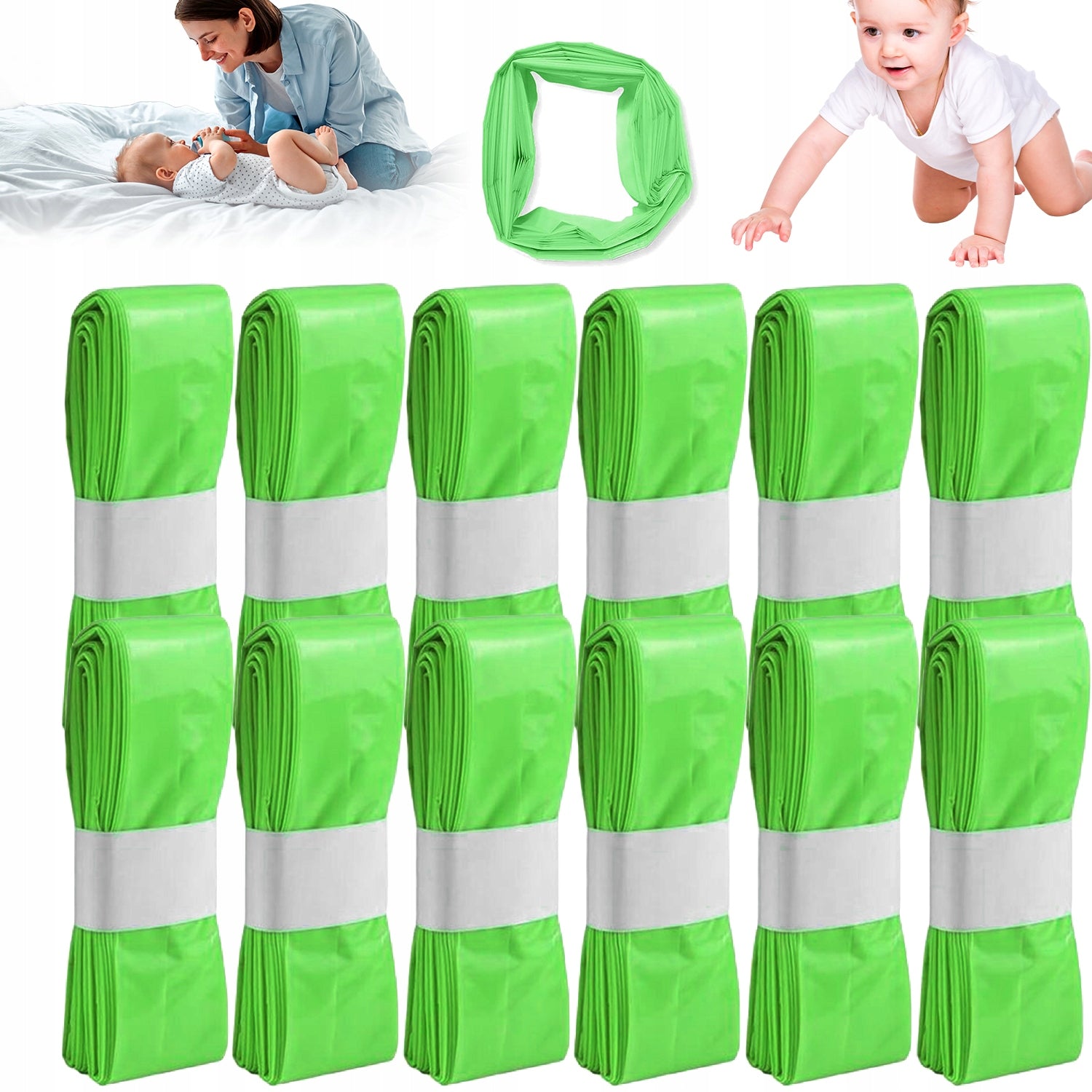 12X DIAPER CONTAINER REFILL LITTER GENIE TWIST & CLICK BAGS