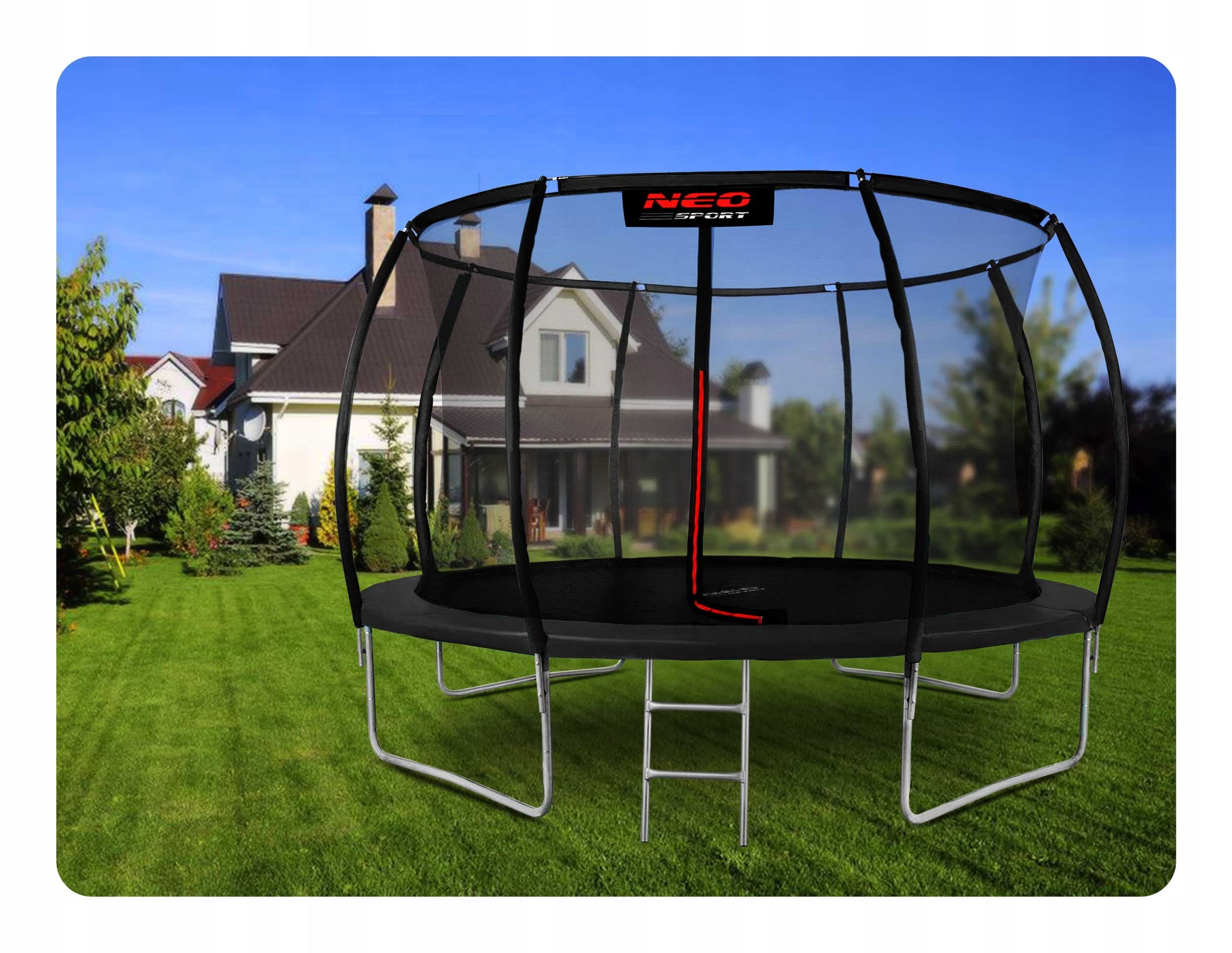12ft 374CM Professional Garden Trampoline For Kids Jumping Packaging status original
