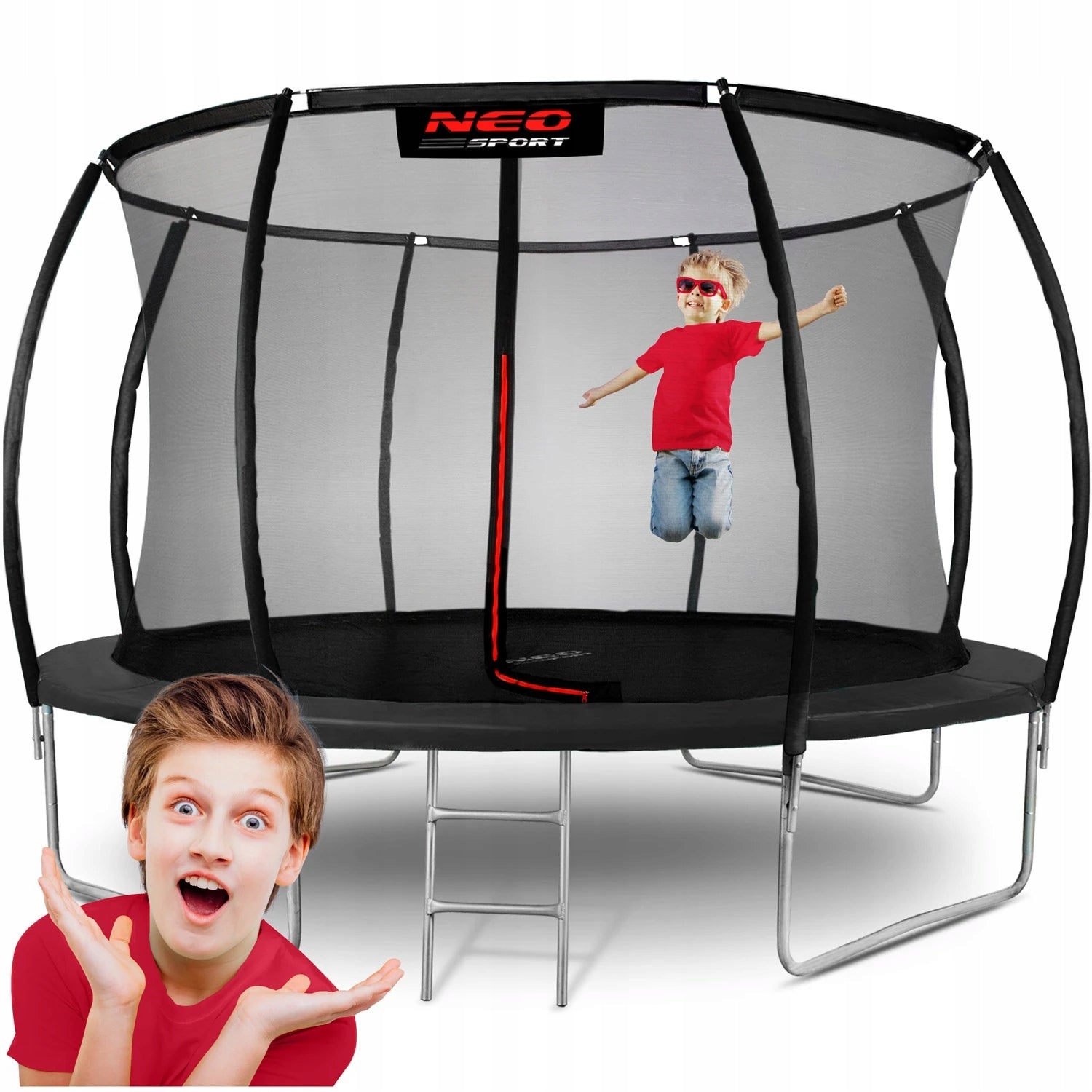12ft 374CM Professional Garden Trampoline For Kids Jumping