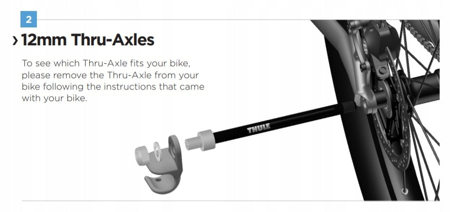 12mm Thule T-Axle 1.5mm 170mm thru axle Brand Thule