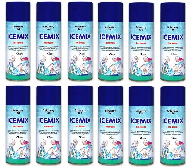 12x Artificial Ice ICE MIX ICEMIX FREEZER 400ml