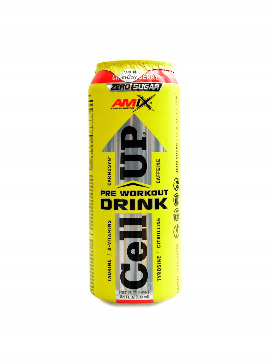 |12x| CellUP PreWorkout Drink 500ml cherry berry Expiration date not specified