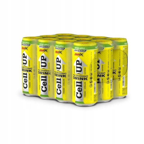 |12x| CellUP PreWorkout Drink 500ml pepino apple