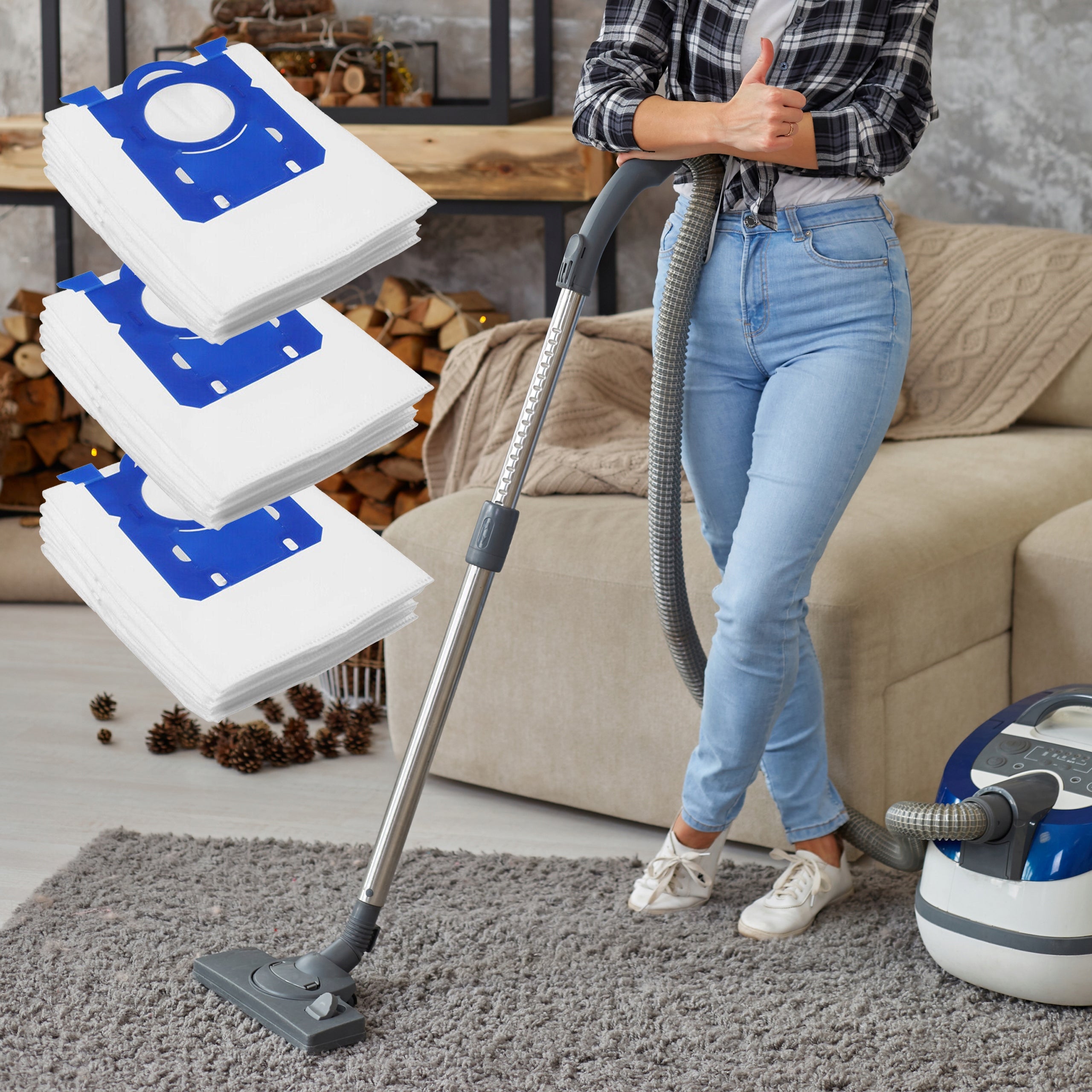 12x ELEKTROLUX PHILIPS BAG ELECTROLUX VACUUM CLEANER BAGS REPLACEMENT + FILTER Manufacturer code FILTR WOREK WYSOKIEJ JAKOŚCI ZAMIENNIK ZESTAW