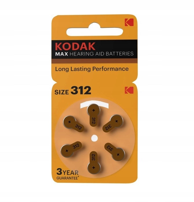 12x KODAK 312 - battery for hearing aid, zinc-air Packaging status original