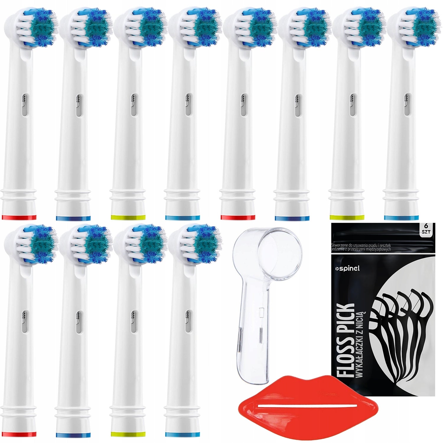 12x ORAL B BRAUN ELECTRIC TOOTHBRUSH TIPS + COVER ACCESSORIES