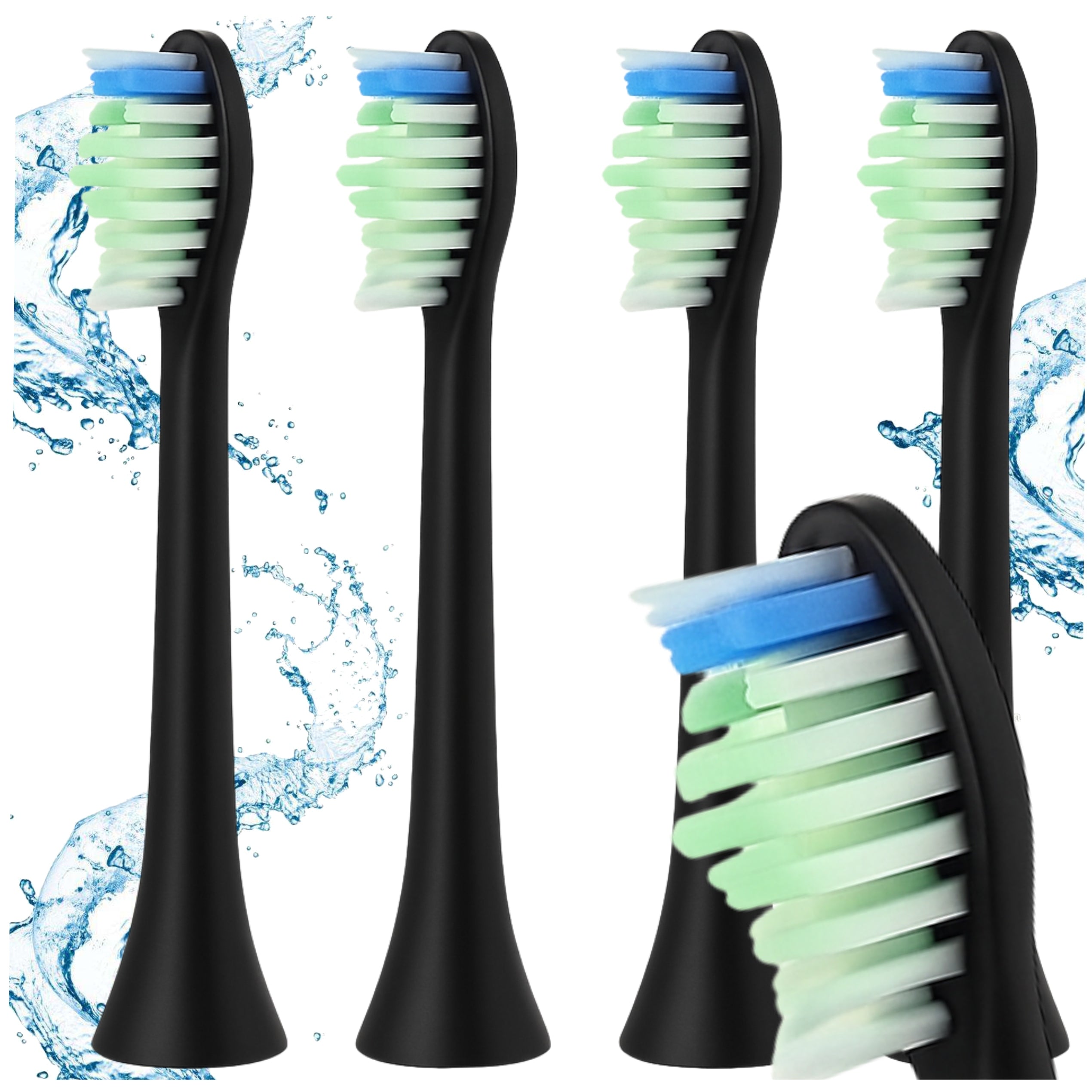 12x PHILIPS SONICARE DIAMOND CLEAN toothbrush tips BLACK replacement Medical device no