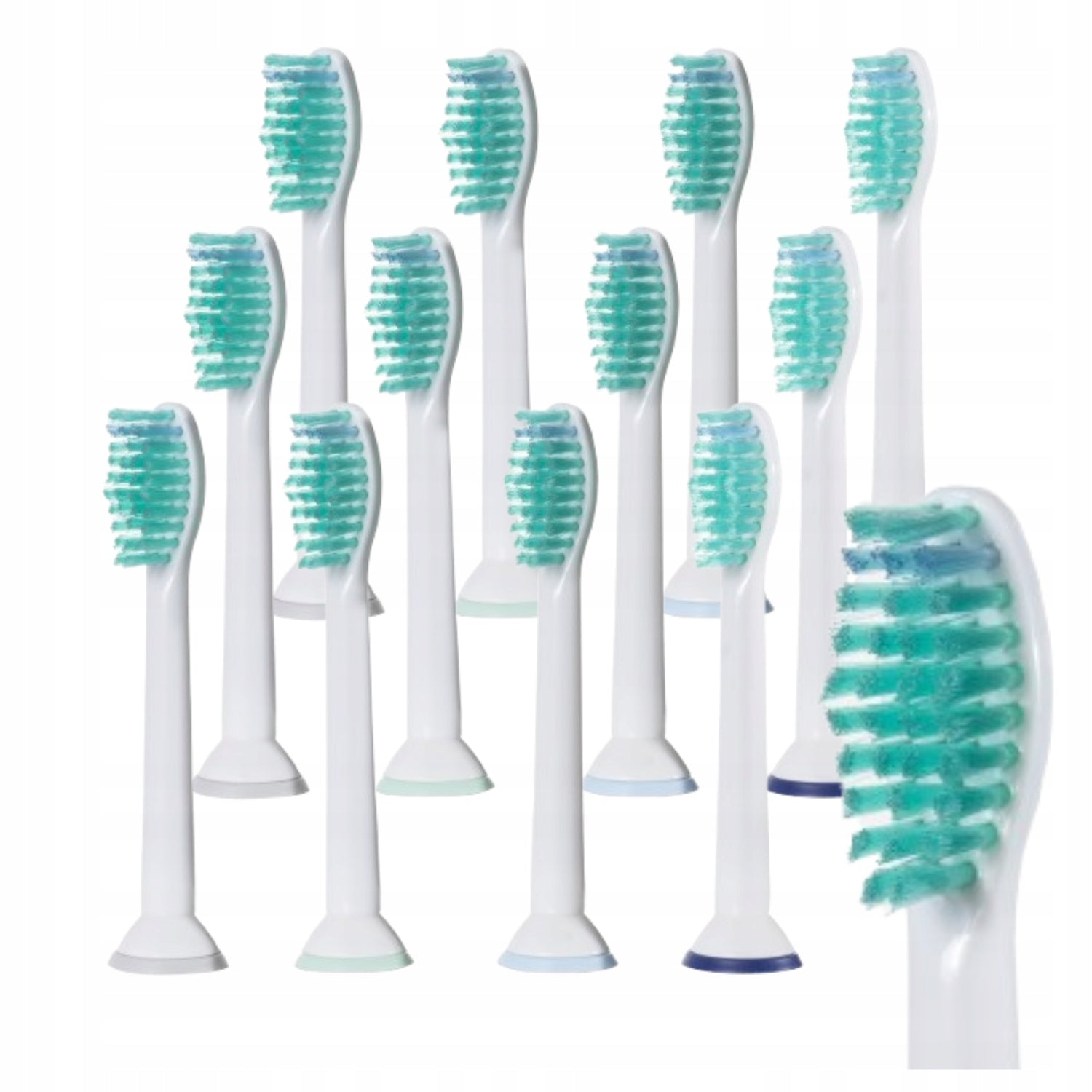 12x PHILIPS SONICARE toothbrush tips WHITE replacements Packaging status original