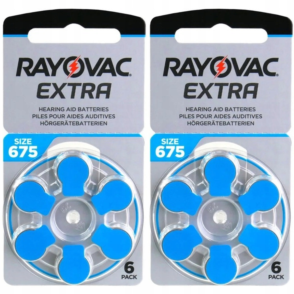 12x Rayovac Extra 675 - Hearing Aid Battery