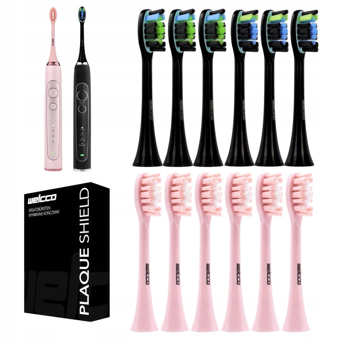 12x Tips for Berdsen Sonica B4 Duo B3 replacements pink and black