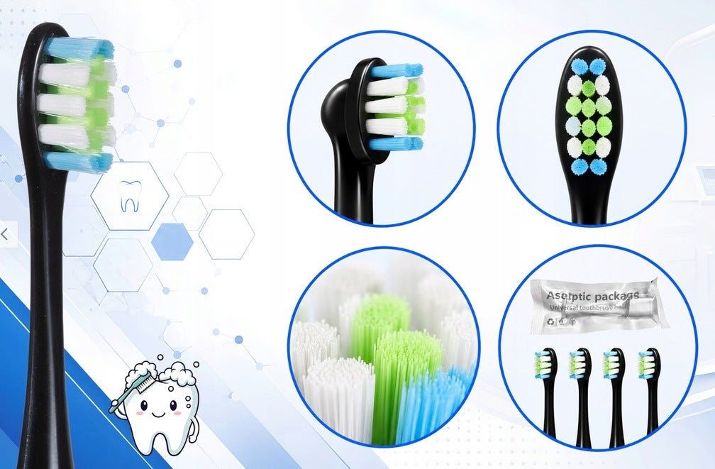 12x Tips for Oclean X Pro Elite Flow F1 Z1 One Air 2 black Replacements Manufacturer code OCL12/BLACK