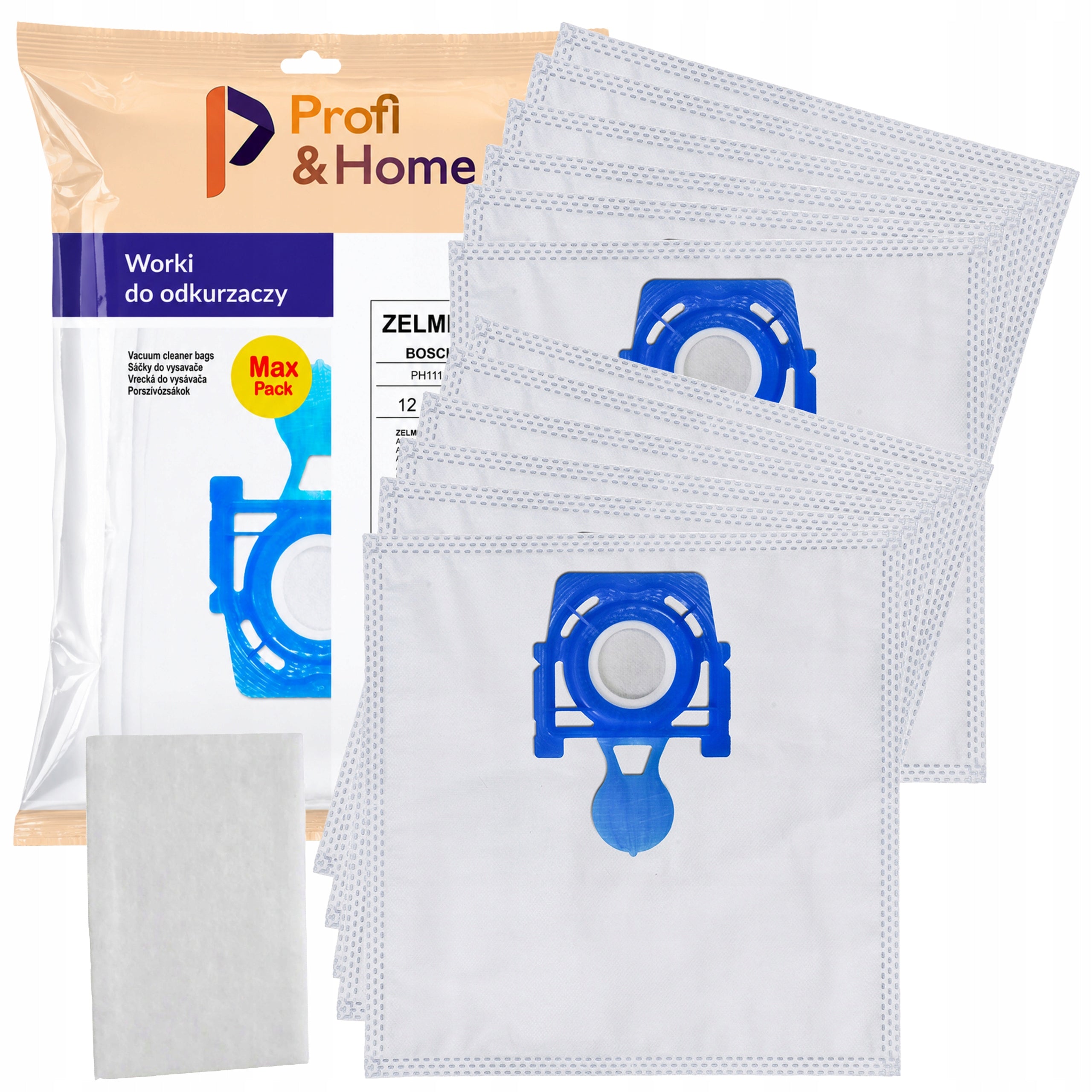 12x ZELMER ODYSSEY METEOR ELF 2 3 ANTEK BOSCH AquaWash VACUUM CLEANER BAGS