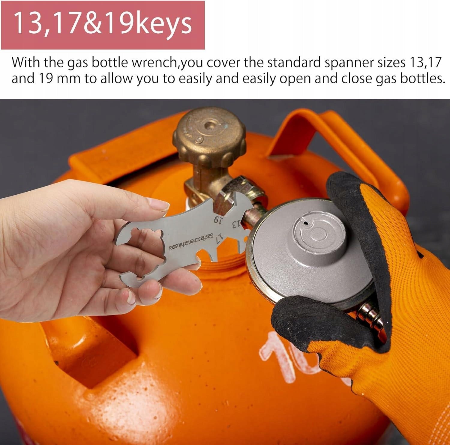 13 17 19mm stainless steel reducer gas cylinder wrench Key type torque