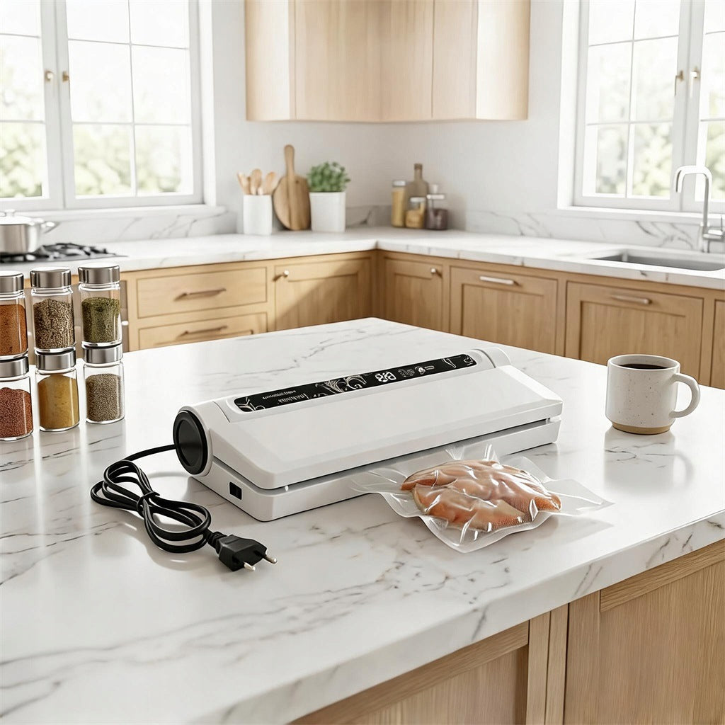 130W VACUUM PACKAGING MACHINE WITH TWO MODES FOR FOOD PROCESSING Packaging status original