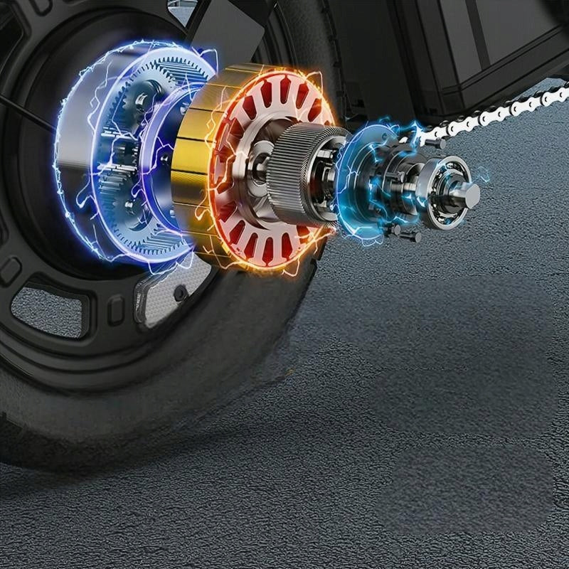 14″ Electric Vehicle URLIFE F1L 500W 32km/h Foldable 45KM 3-shock absorp Foldability partially assembled, calibrated