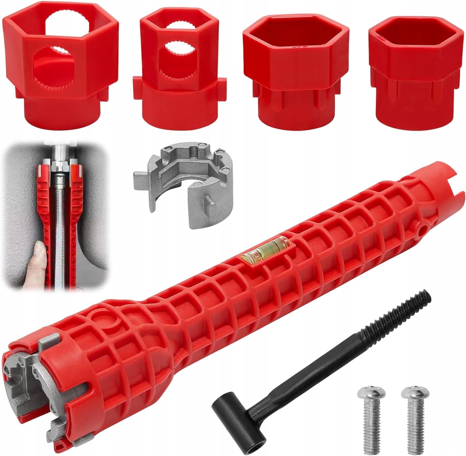 14 IN 1 FITTING WRENCH MULTIFUNCTIONAL FAUCET WRENCH WITH NUT
