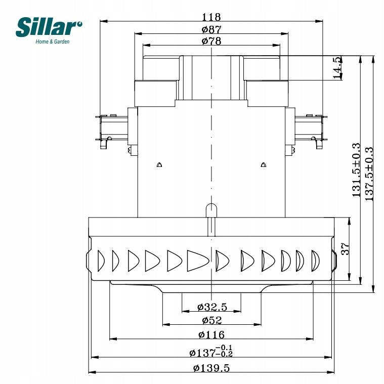 1400W turbine motor for Karcher SE 4001 WD2 WD3 MV2 MV3 WD 3.200 vacuum cleaner Packaging status original