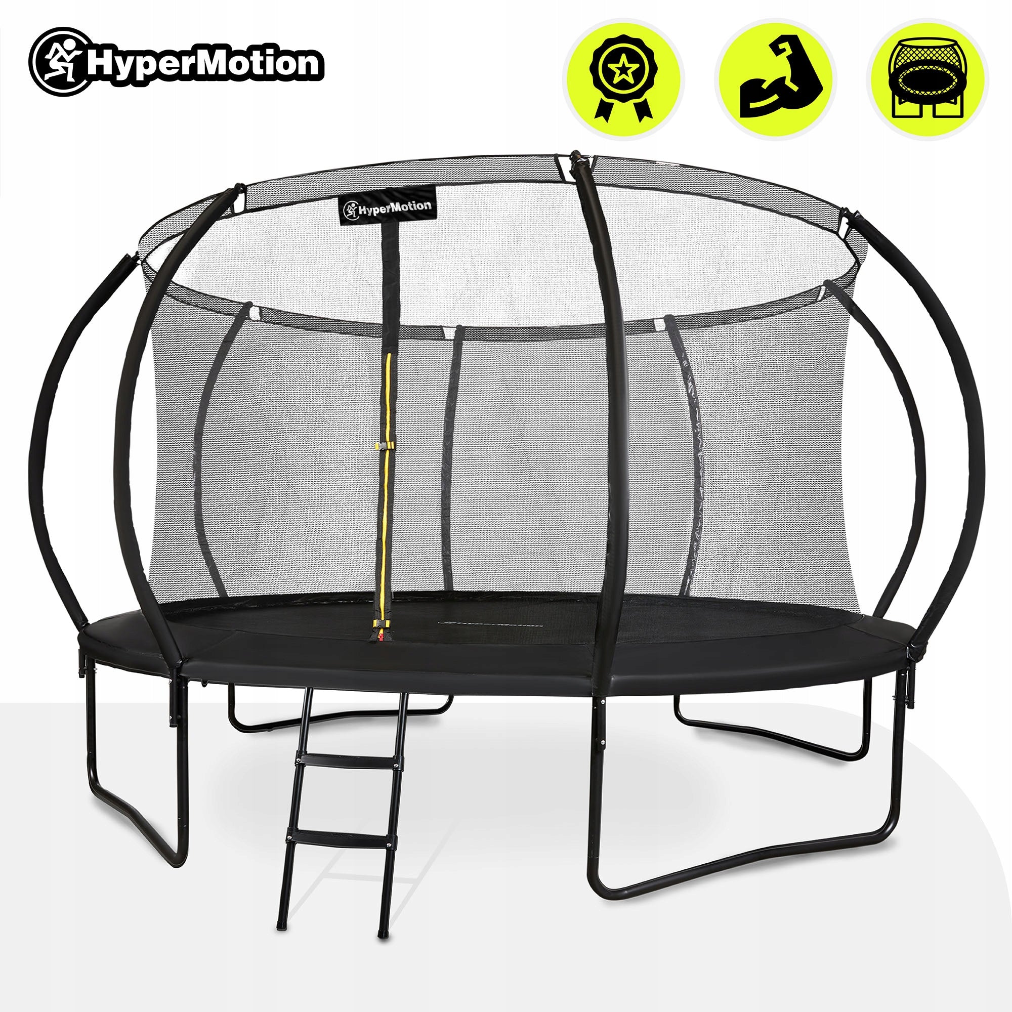 14FT Children's Garden Trampoline with Ladder and Mesh Easy Assembly Packaging status original