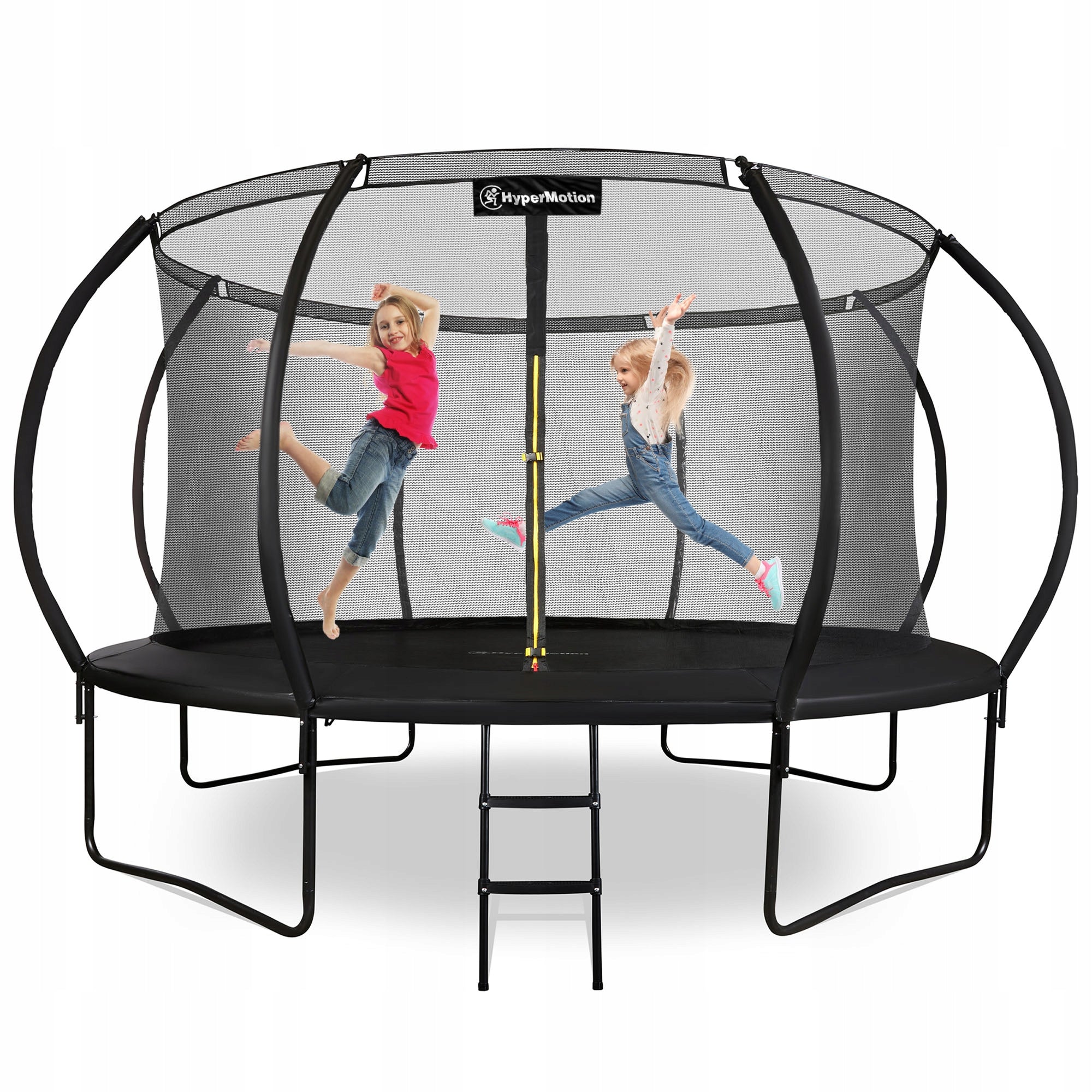 14FT Children's Garden Trampoline with Ladder and Mesh Easy Assembly