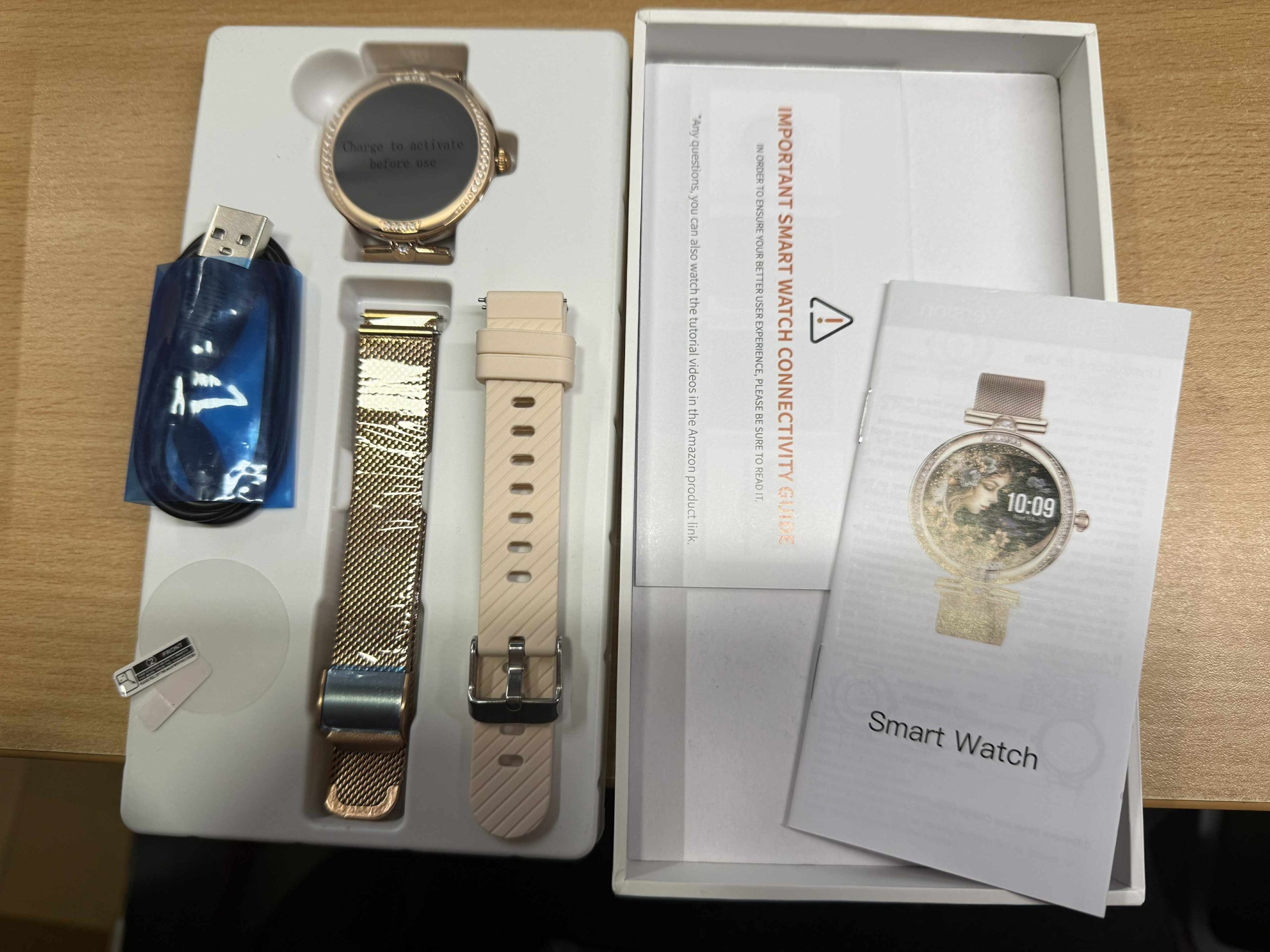 15.01.A6 Women's Smartwatch with AMOLED 1,19", IP68 Brand no brand