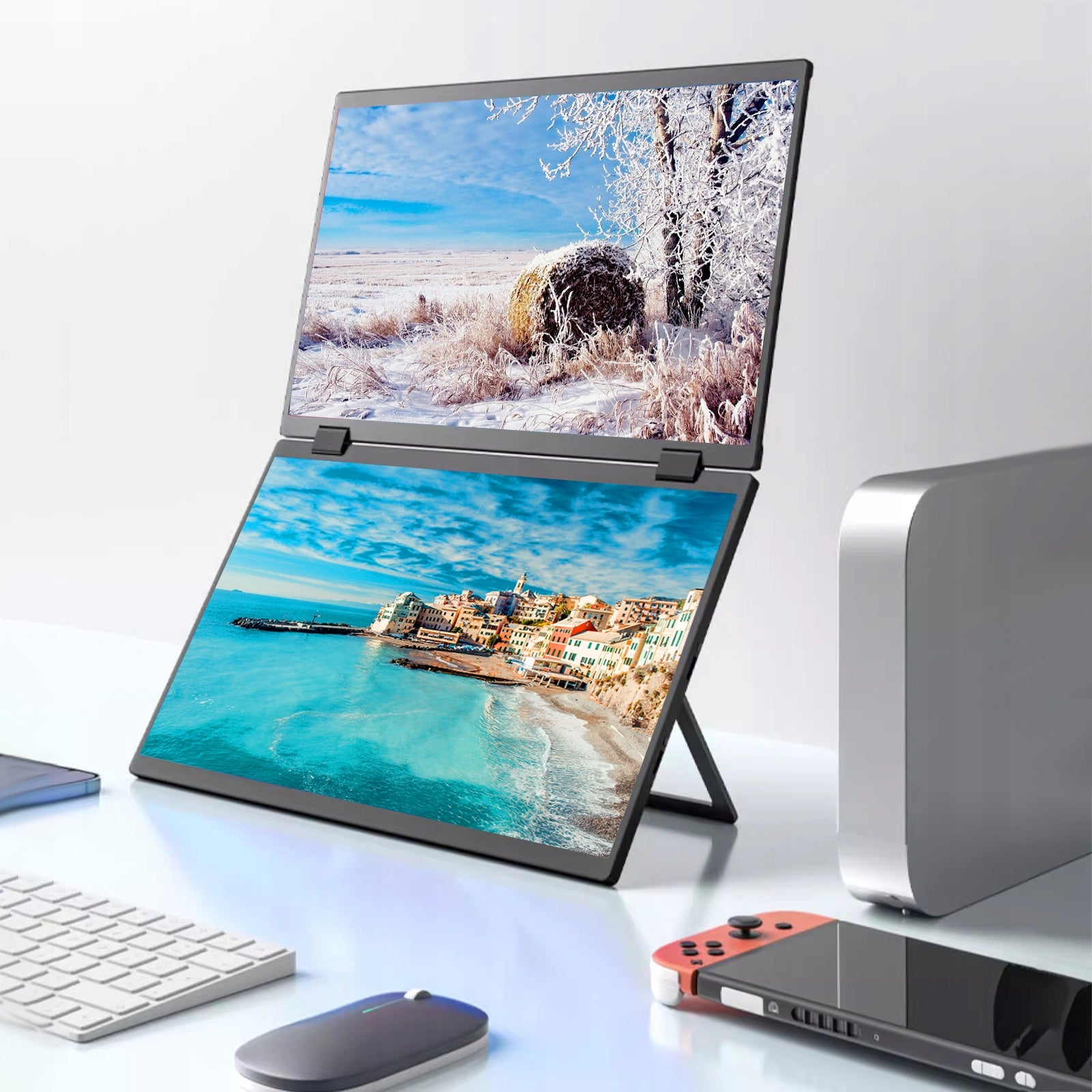 15,6 inch dual monitors 1080p laptop screen extension C2 Brand no brand