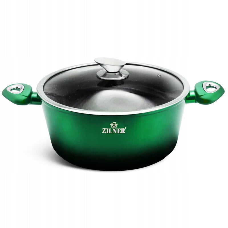15-PIECE SET WITH MARBLED COATING ZILNER Color green