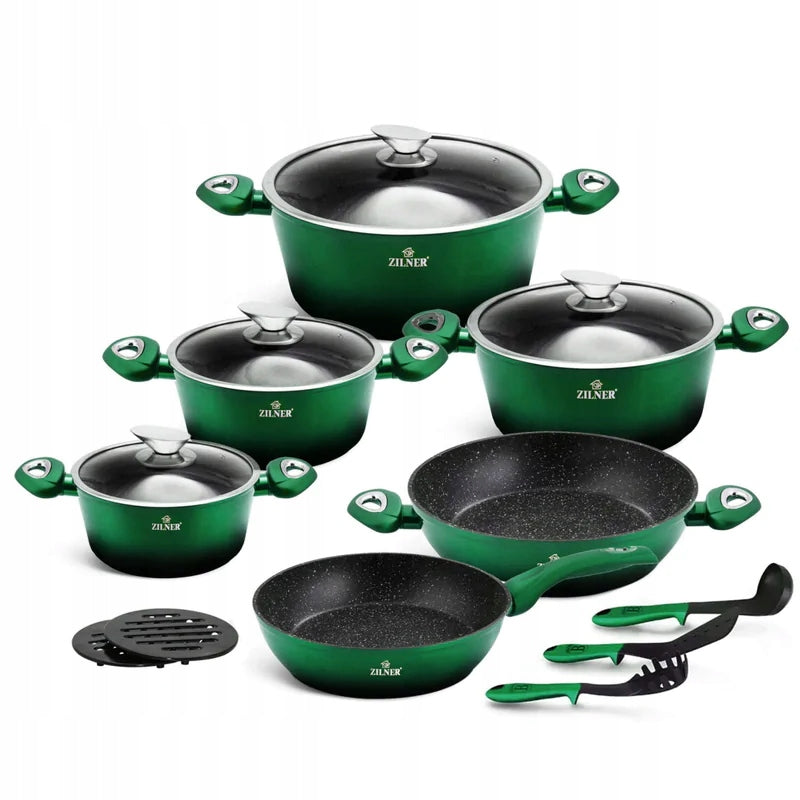 15-PIECE SET WITH MARBLED COATING ZILNER