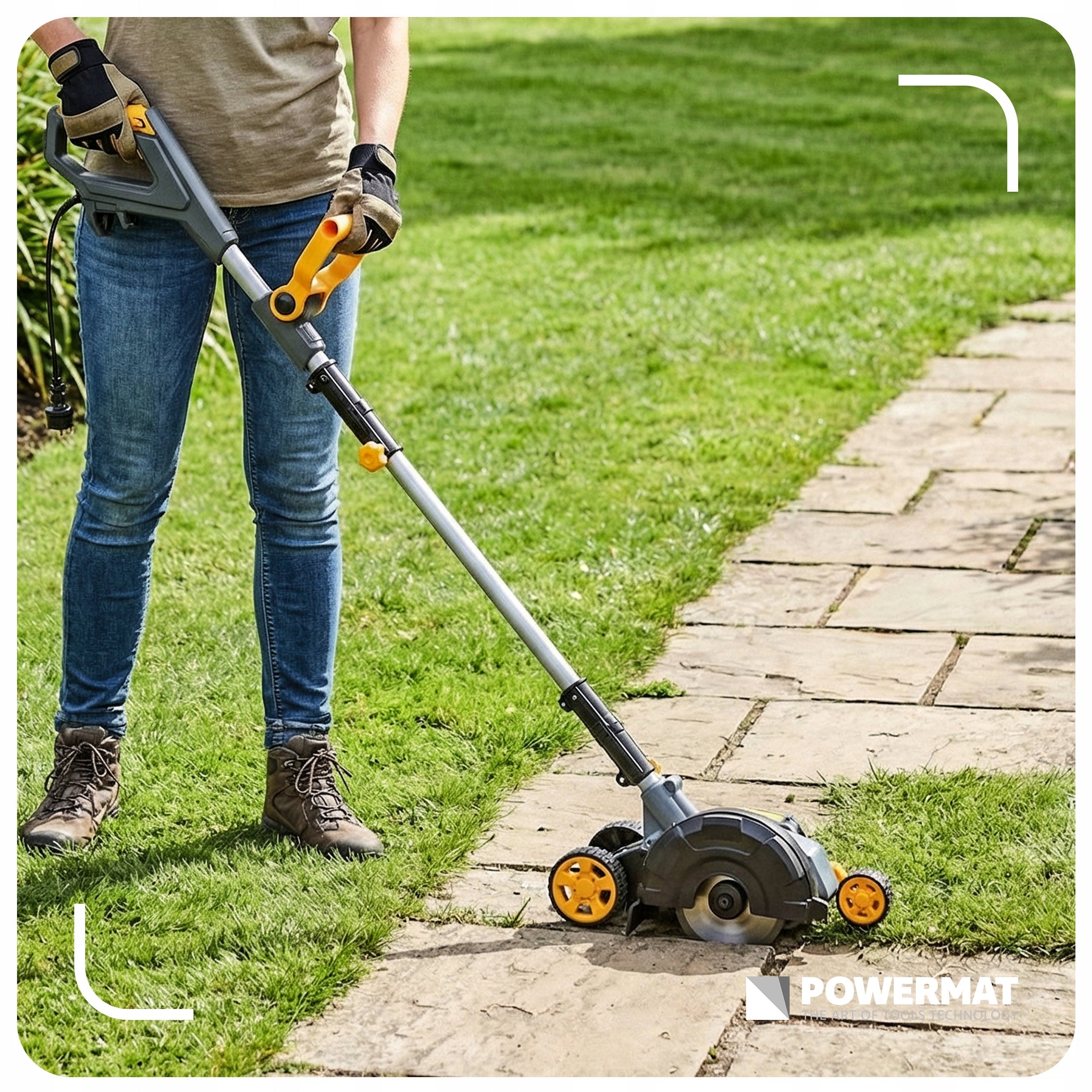 1500 IN 200 MM ELECTRIC EDGER FOR REMOVING MOSS WEEDS FROM CUBES Brand Powermat