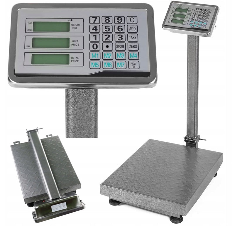 150KG WAREHOUSE SCALE INDUSTRIAL COMMODITY SHOP PLATFORM STRONG LCD